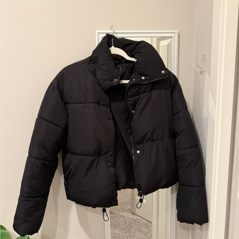 Zara Black Puffer Jacket